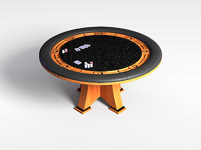 3d赌桌模型