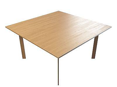 3d木制桌子免费模型