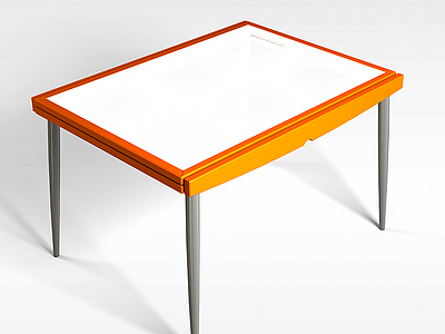 3d方形休闲桌子模型