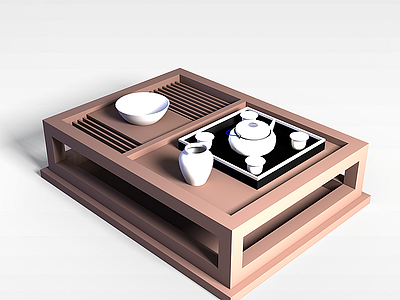 休闲茶桌模型3d模型