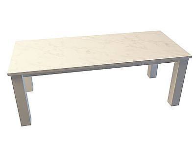 简约实木桌子模型3d模型