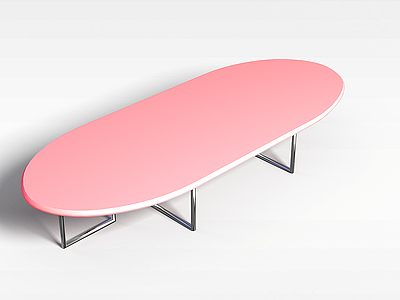 椭圆形桌子模型3d模型