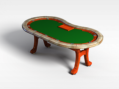 3d赌桌模型