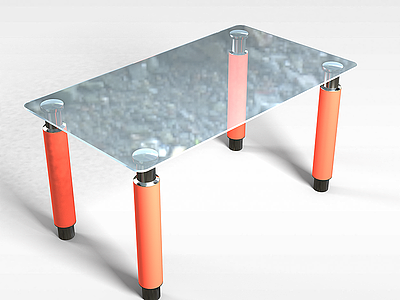 玻璃桌模型3d模型