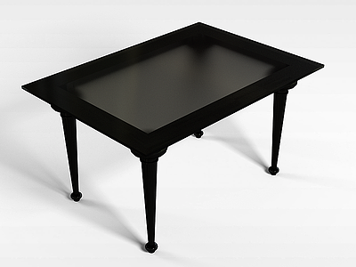 3d玻璃台面桌模型