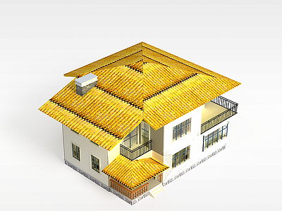 别墅模型3d模型