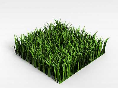 3d绿化草模型
