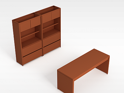 中式书柜模型3d模型