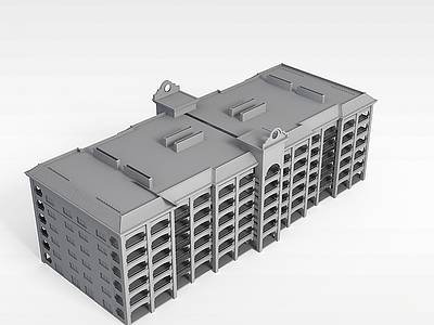 3d住宅楼模型