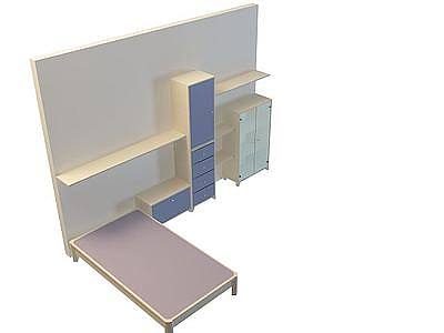 3d卧室橱柜组合免费模型