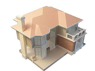 3d别墅洋房模型
