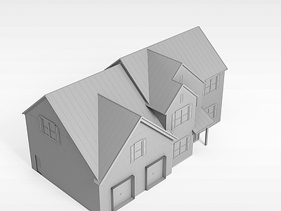 3d别墅楼模型