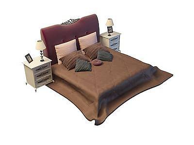 3d沙发双人床免费模型