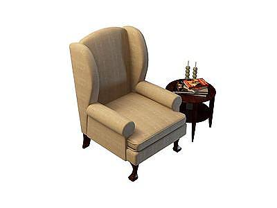 休闲沙发桌椅模型3d模型