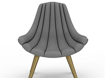 3d创意灰色椅子模型