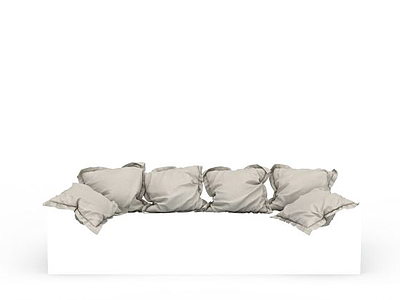 3d沙发抱枕组合免费模型