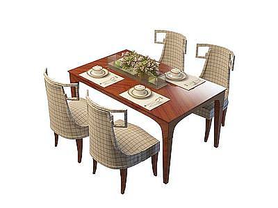3d客厅餐桌椅免费模型