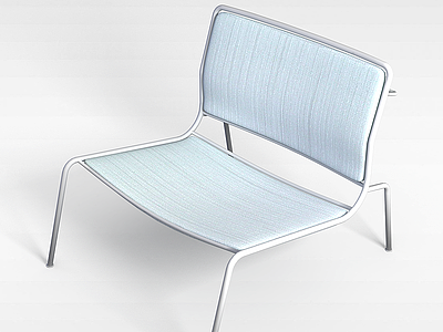 3d简易白色座椅模型