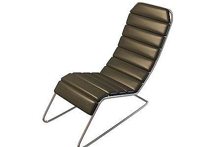 3d简约皮质躺椅免费模型