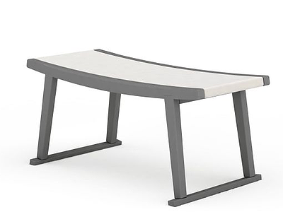 拼色长桌模型3d模型