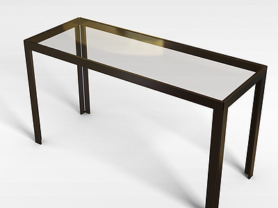 透明桌子模型3d模型