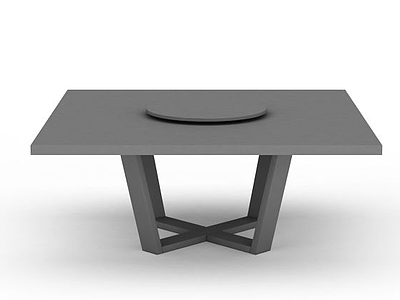 3d灰色室外桌免费模型