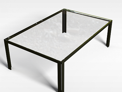 家用玻璃桌模型3d模型