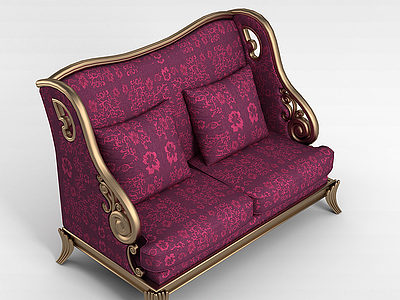 经典欧式沙发模型3d模型