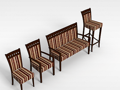 布艺椅子模型3d模型