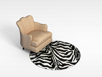 3d现代沙发椅模型