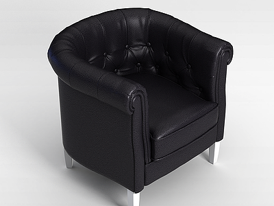 高档拉扣沙发椅模型3d模型