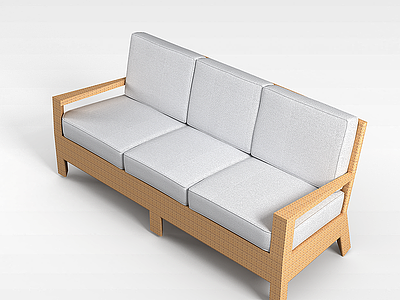 沙发长椅模型3d模型