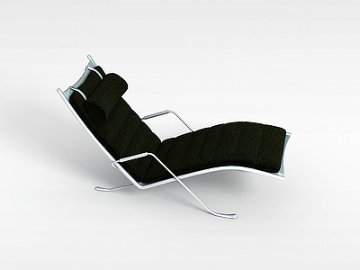 3d时尚布艺躺椅模型