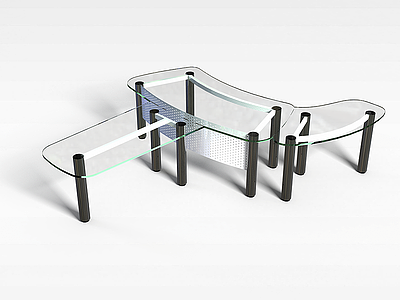 3d铁艺桌模型