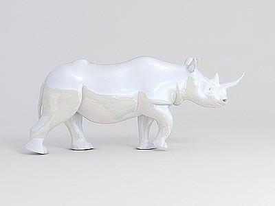 牛陈设品模型3d模型