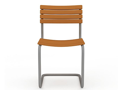 简约木椅子模型3d模型
