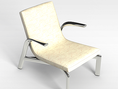 3d简约皮质椅模型