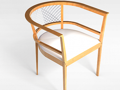 实木圈椅模型3d模型
