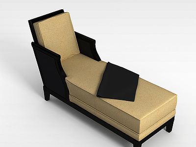 豪华躺椅模型3d模型