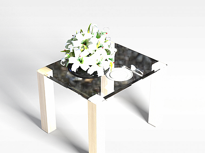 方形桌子模型3d模型