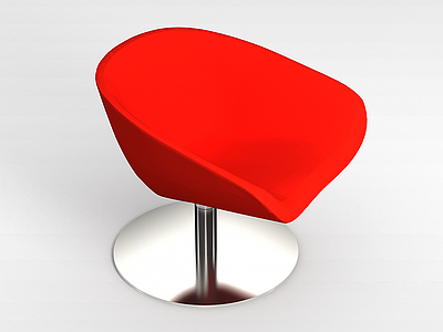 红色椅子模型3d模型