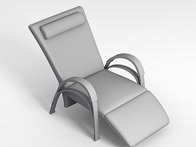 现代皮艺躺椅模型3d模型