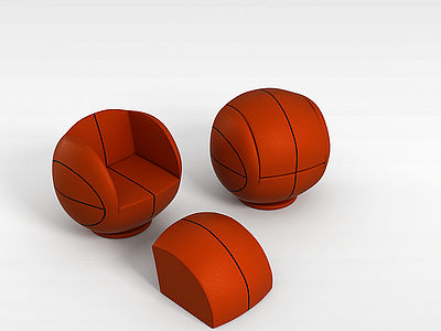 3d篮球沙发模型