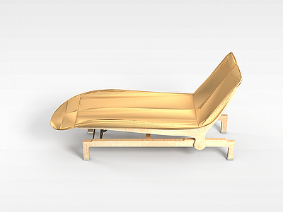 3d木质躺椅模型