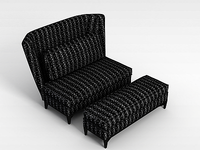 3d欧式沙发椅组合模型