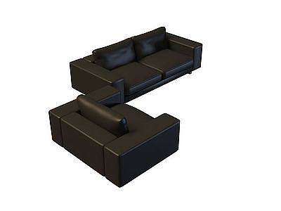 商务沙发模型3d模型