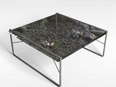 玻璃台面桌模型3d模型