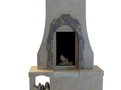 壁炉模型3d模型