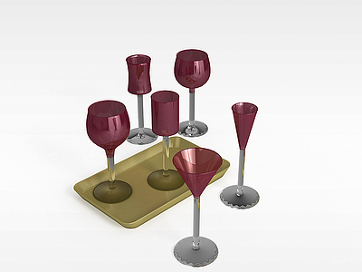 3d酒杯模型