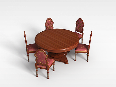 3d商务休息桌椅模型